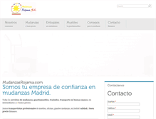 Tablet Screenshot of mudanzasrojama.com